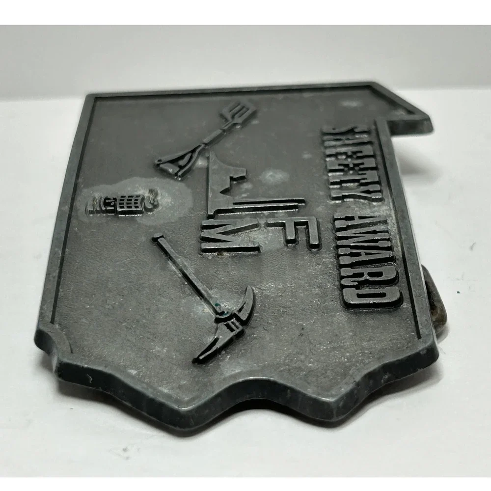 Pennsylvania State‎ Shape Safety Award Belt Buckle Industrial Mining